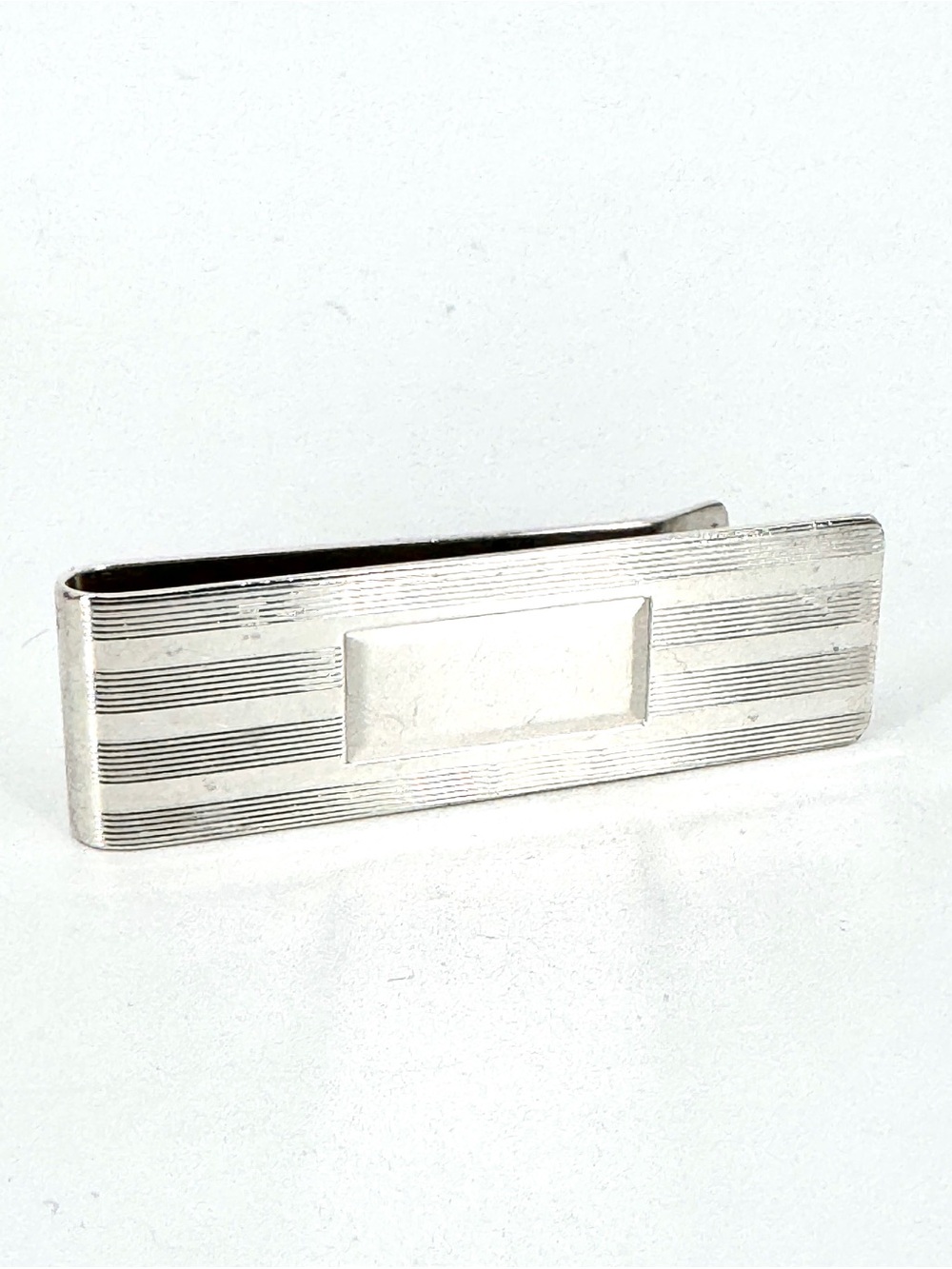 Vintage Sterling Silver Tiffany Men's Money Clip - Engravable Panel